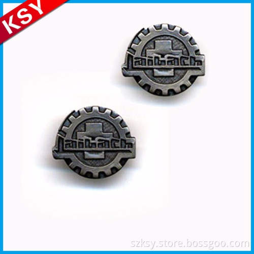 Popular Large Supply Metal Round Funny Jewelry Pins Lapel Badge